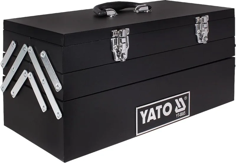 Metalen Uitklapbare Gereedschapskist - 460x200x225 mm de Yato, Noir – image du produit