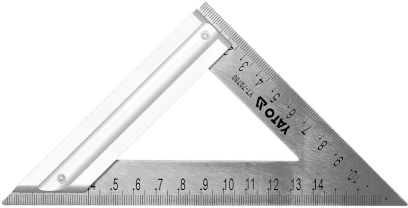 Metalen winkelhaak 170 mm met voet - Precisie en duurzaamheid de Yato, Metaalkleurig – image du produit