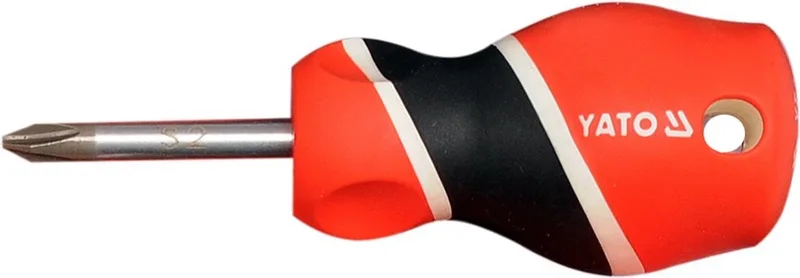 Philips Kruiskopschroevendraaier - PH2x38mm - Staal S2 - Ergonomische Handgreep by Yato, Red – product image