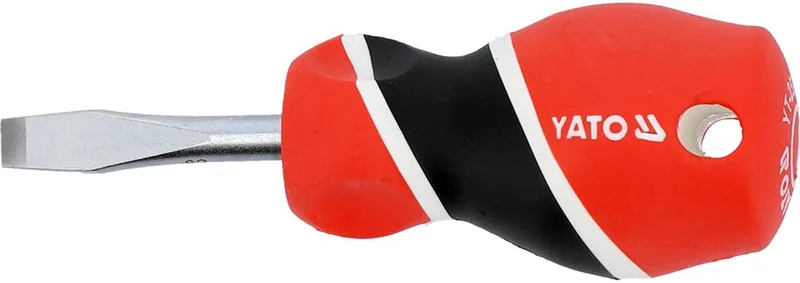 Platte Schroevendraaier 6x38mm CrV - Precisie en Duurzaamheid by Yato, Red – product image