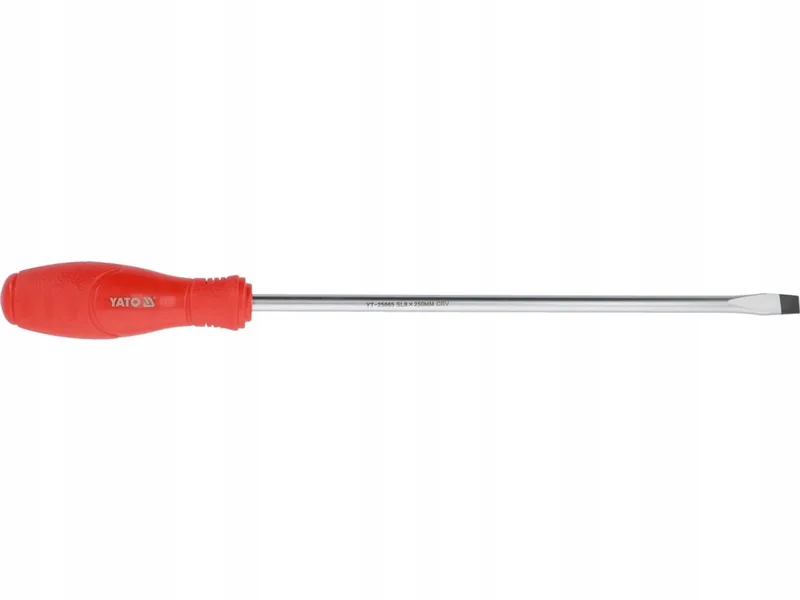 Platte Schroevendraaier 8x250mm CrV 6150 - Magnetische Punt fra Yato – produktbillede