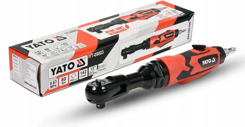 Pneumatische Ratel 1/2" 80Nm - Krachtig en Compact de Yato – image du produit
