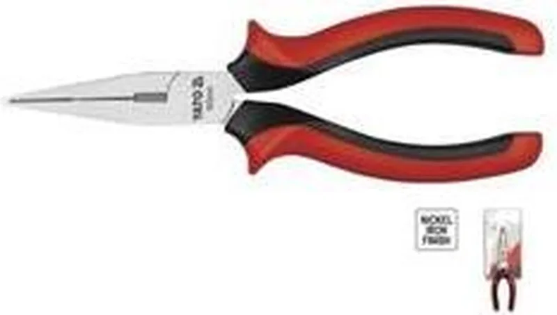 Precisie Platte Tang 160 mm - Kwaliteit Gereedschap by Yato, Black, Red – product image