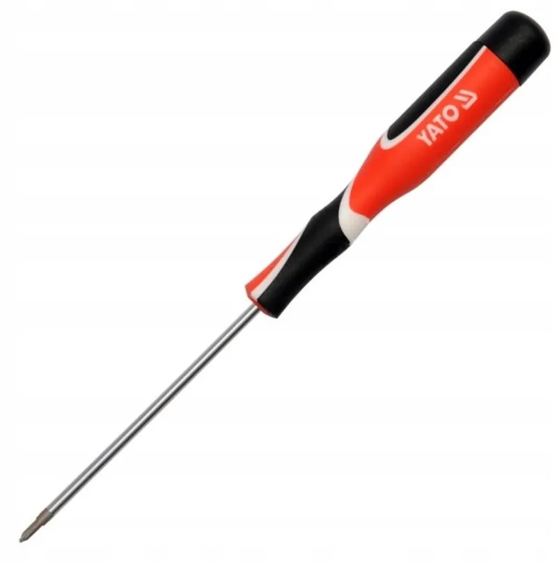 Precisie Schroevendraaier Kruiskop PH00 x 75mm YT-25834 by Yato, Red – product image