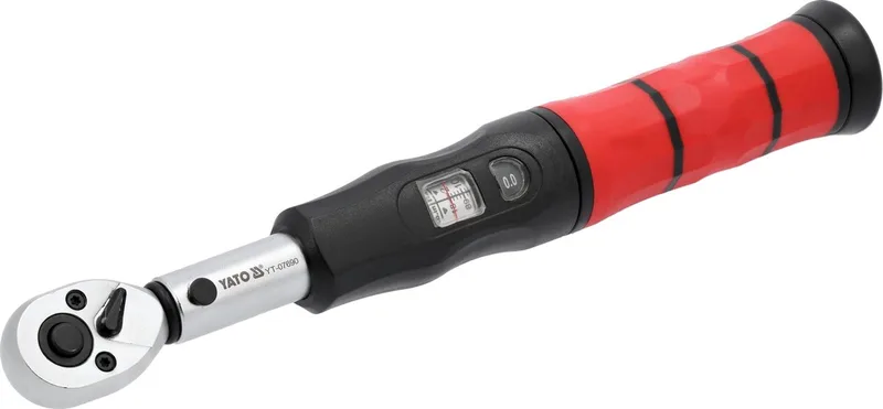 Professionele 1/4 inch Momentsleutel – 2 tot 26 Nm – Met Uniek Dubbel Kijkvenster – Fijnvertande Ratel 72 Tanden – Hoge Nauwkeurigheid ±3% – CrMo Staal – Lengte 250 mm de Yato, Noir – image du produit