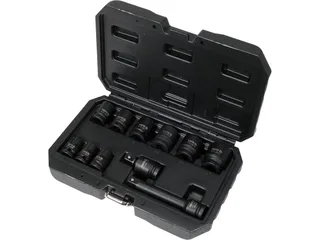 Professionele 11-Delige Krachtdoppenset 1/2" - Premium CrMo SCM-440 Staal - Met AS-DRIVE Systeem - Slagmoersleutel Kwaliteit voor Industrie & Automotive von Yato, Schwarz – Produktbild 2 von 2