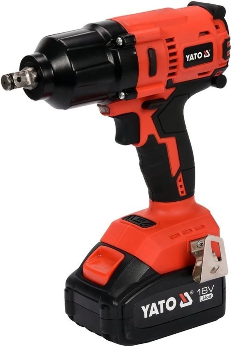 Professionele Accu Slagmoersleutel – Borstelloos (Brushless) – 18V – 700 Nm – 1/2" Aandrijving – Inclusief 3.0Ah Accu en Lader van Yato – productafbeelding