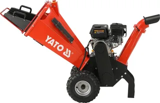 Professionele Benzine Hakselaar 4.8 kW (6.5 PK) – Loncin G200F Engine – Voor Takken tot Ø 100 mm – Met Luchtbanden van Yato – productafbeelding 3 van 5