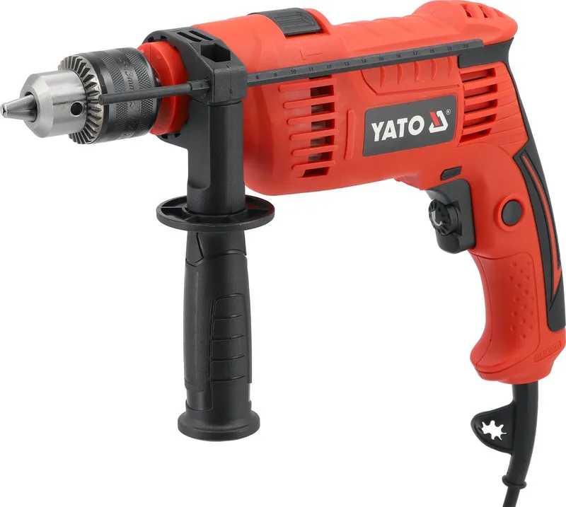 Professionele Klopboormachine – 650W – 13 mm Sleutelboorhouder – Inclusief Diepteaanslag & Extra Handgreep de Yato – image du produit