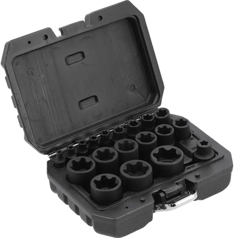 Professionele Torx Plus Doppenset – 19-delig – Universele Torx Sleutelset voor Garages en Industrie by Yato, Black – product image