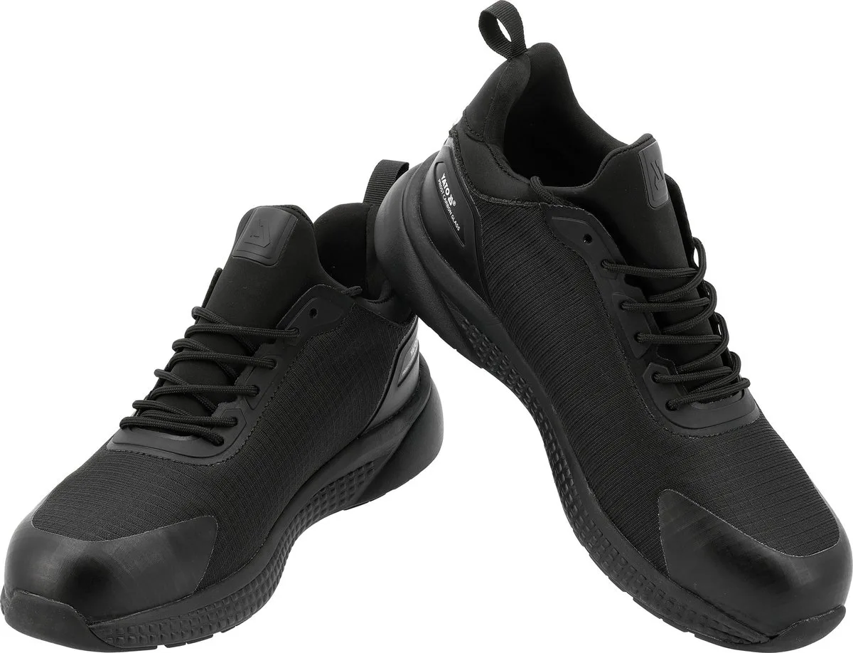 PROST S1PL Lichtgewicht Werkschoenen - Glasvezel Neus & Aramide Anti-perforatie Zool - Ademend Rip-Stop Nylon - Veiligheidsschoenen SR de Yato, Noir – image du produit