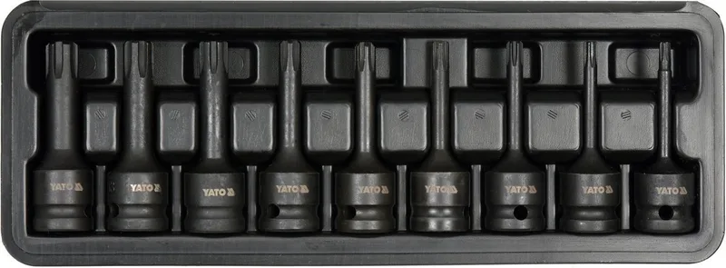 Ribe Dopsleutelset - 9-delig - 1/2" - CrMo Staal de Yato, Noir – image du produit