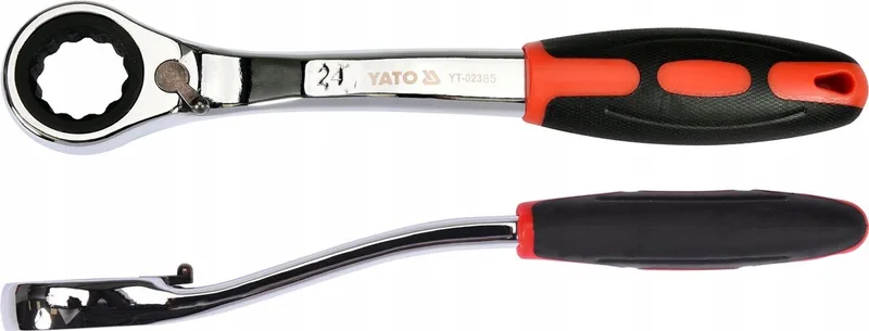 Ringsleutel met Ratel 24mm CrV, Gebogen by Yato – product image