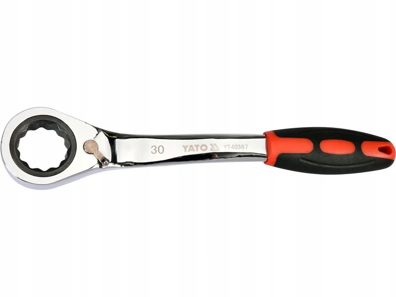 Ringsleutel met Ratel, 30mm, Gebogen by Yato – product image
