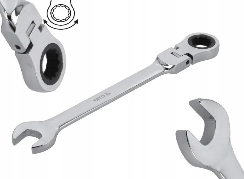 Ringsleutel met Ratel en Cardan 19mm - CrV by Yato – product image