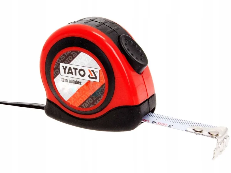 Rolmaat 3m Nylon Magnetisch - Professioneel Meetgereedschap von Yato, Weiß, Schwarz – Produktbild