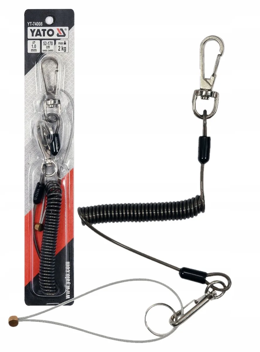 Safety Cable Tool Valbescherming tot 2kg de Yato, Noir – image du produit