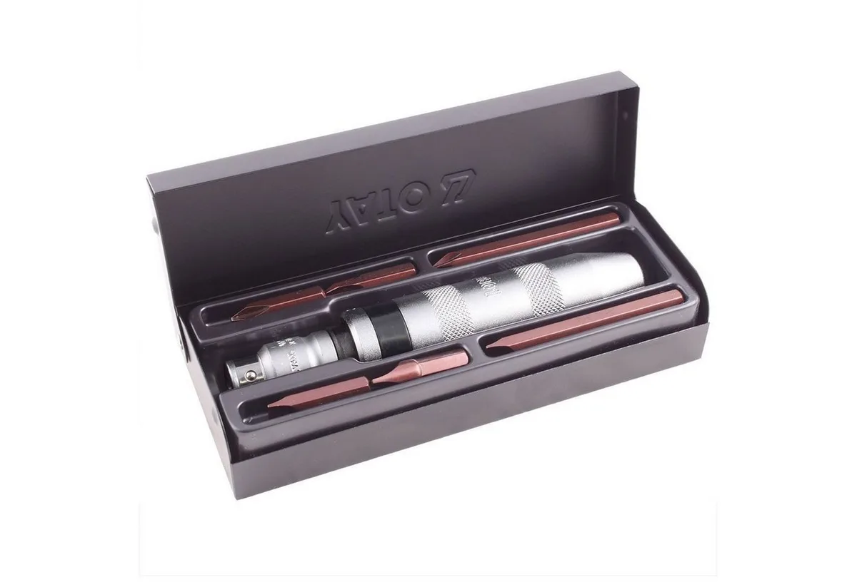 Schraubendreher Schlagschrauber 1, 2 Zoll mit 6 Bits YT-2801, (7 tlg) by Yato – product image