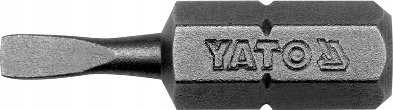 Schroefbit 1/4"x25mm S3 Plat - Duurzaam & Hoge Kwaliteit by Yato – product image