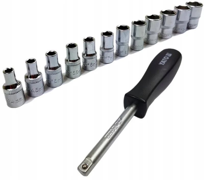 Schroefgreep met 1/4" Dopsleutel Set (4-13mm) van Yato – productafbeelding