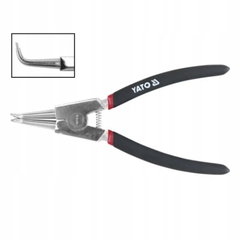 Seeger Tang Buiten Gebogen 150mm CR-V - Professioneel Gereedschap by Yato, Black – product image