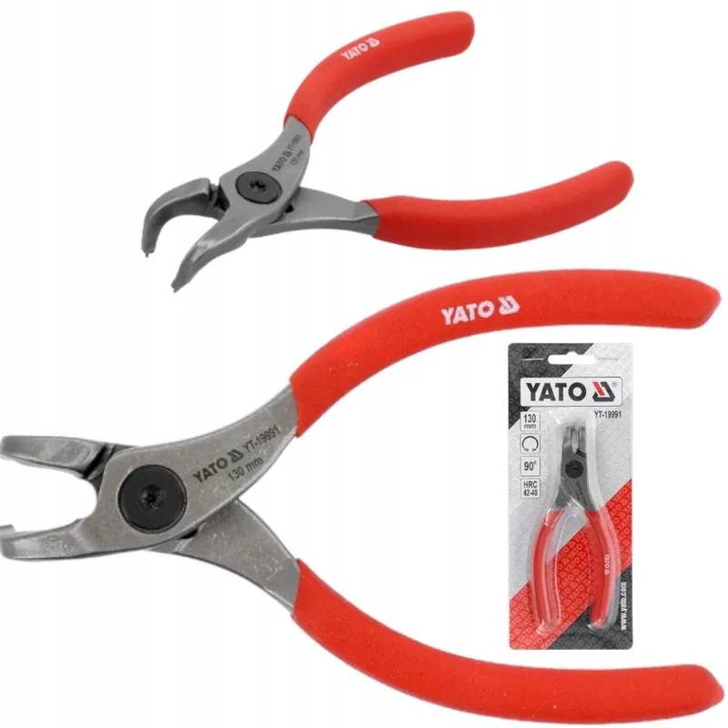 Seeger Tang intern gebogen 130 mm 8-13 mm CrV by Yato, Red – product image