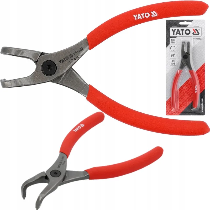 Seeger Tangen, intern gebogen, 19-60 mm, 170 mm by Yato – product image