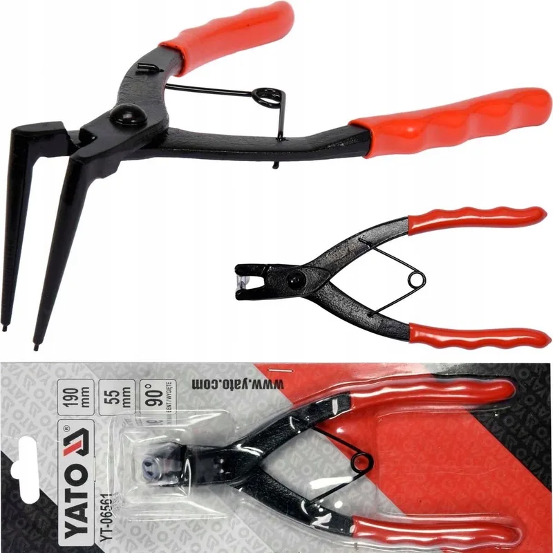 Seeger Tangen voor Remklauwen - 190mm von Yato, Schwarz – Produktbild