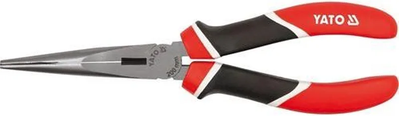 Serie - Rechte Verlengde Tang - CrV Staal - 200mm - Ergonomische Handgreep de Yato, Noir – image du produit