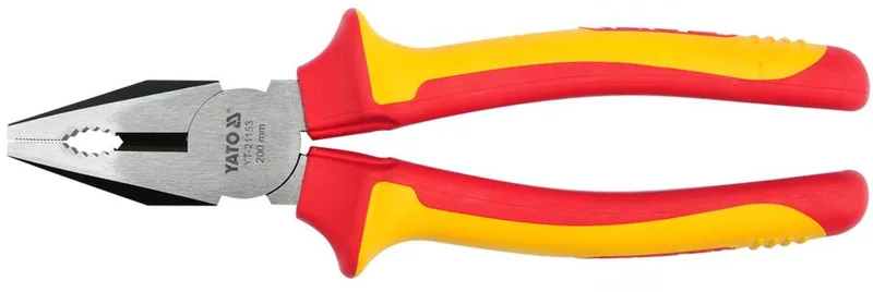 Serie - Universele Geïsoleerde Tang - 200mm - VDE Gecertificeerd - Chroom-Vanadium Staal von Yato, Rood-Zwart – Produktbild