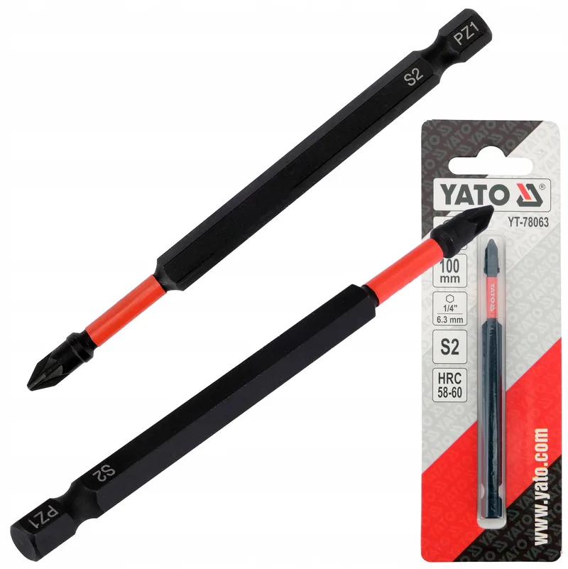 Slagmoer Bit 1/4" 100mm PZ1 - 1 Stuk von Yato – Produktbild