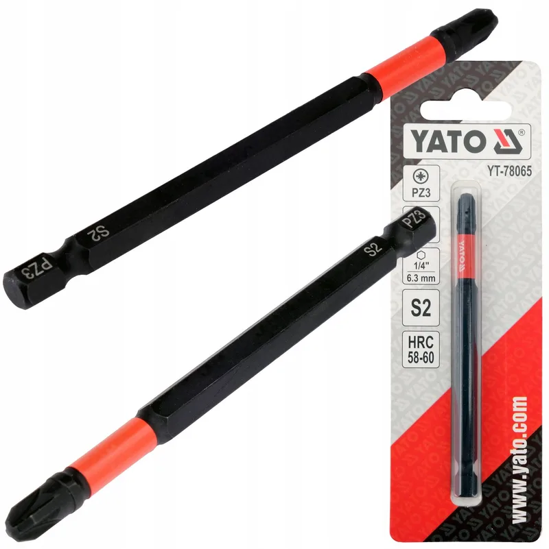 Slagmoer Bit 1/4" 100mm PZ3 S2 Staal HRC 58-60 by Yato – product image
