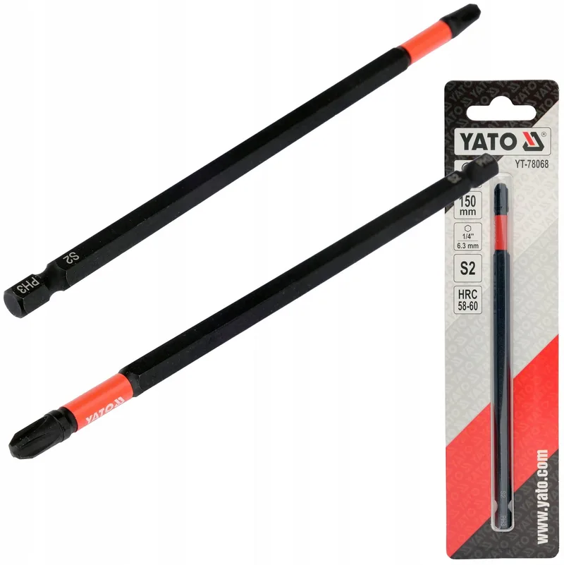 Slagmoer Bit 1/4" 150mm PH3 - Duurzaam & Betrouwbaar by Yato – product image