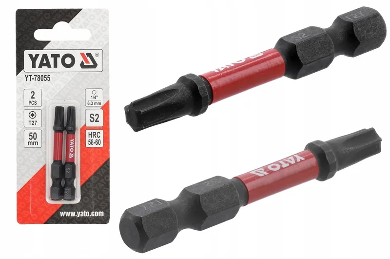 Slagmoer Bits Torx T27 1/4" 50mm - 2 Stuks von Yato – Produktbild