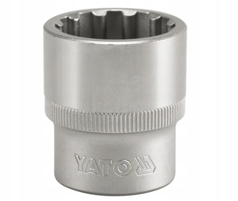 Spline 12-Kant Dopsleutel - 1/2'' - 21mm - Korte Versie - CrV Staal by Yato – product image