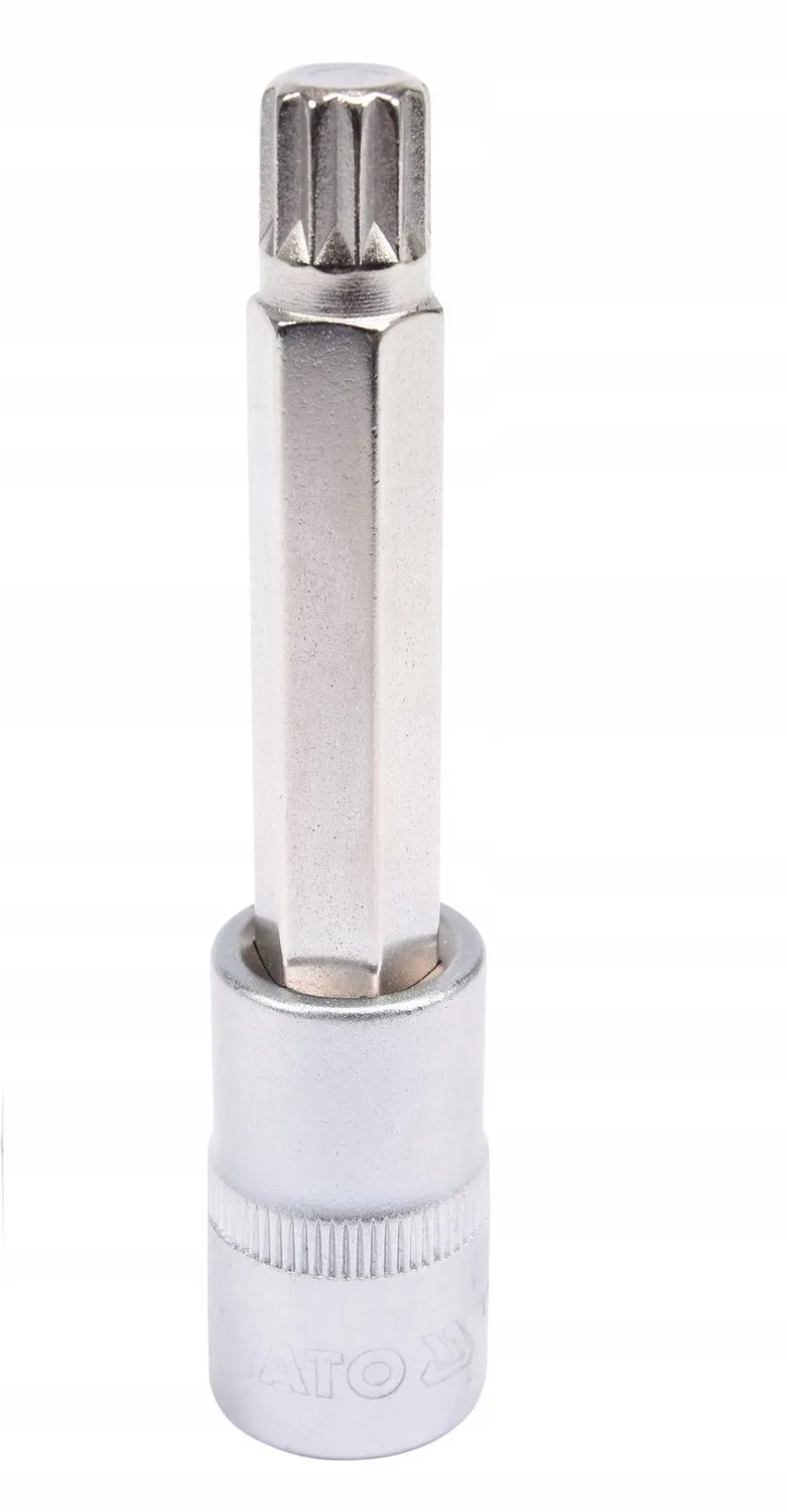 Spline Dopsleutel 1/2" M12 L100mm CrV Staal by Yato – product image