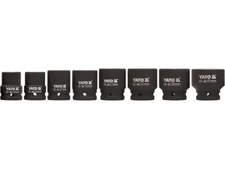 Stecknuss Schlagschrauber-Stecknuss-Set 3/4" 22–41 mm, 8-teilig, Schlagschrauber-Stecknuss-Set 3/4" 22–41 mm, 8-teilig, Schlagschrauber-Stecknuss-Set 3/4" 22–41 mm, 8-teilig van Yato, Meerkleurig – productafbeelding 1 van 3
