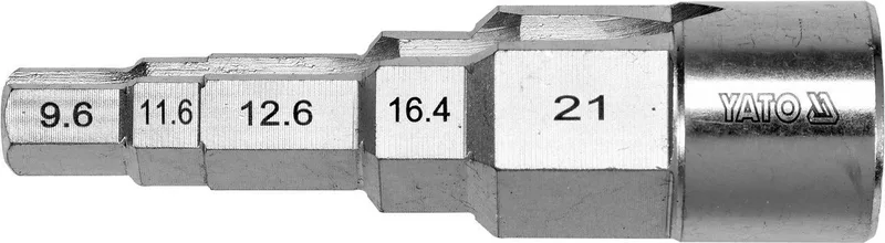Steeksleutel 1/2" voor Radiatorafsluiters - Universele Maten by Yato, Silver – product image