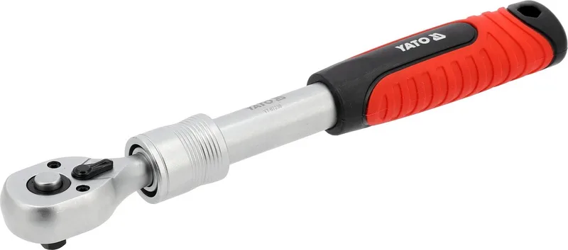 Telescopische Ratel 1/4" - 200 tot 250 mm - 72 Tanden - Quick Release - CrV / CrMo Staal de Yato, Rouge – image du produit