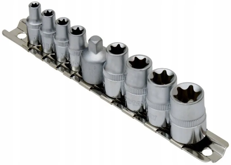 Torx Dop Dop Bits E5-E16 3/8" & 1/4" - 8 Stuks de Yato – image du produit