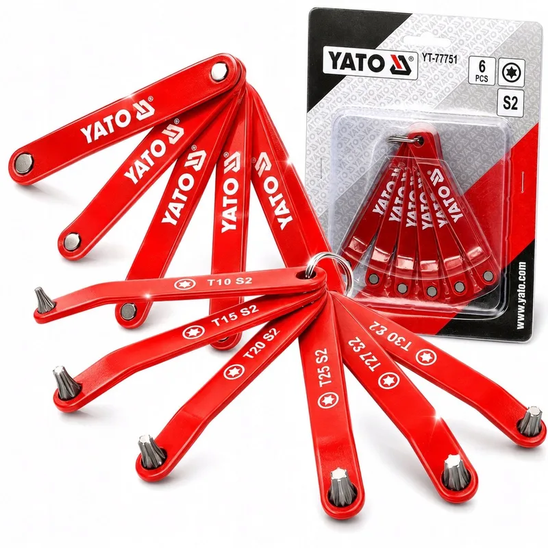 Torx Schroevendraaier Bits Set Laag Profiel 6 Stuks T10-T30 von Yato – Produktbild