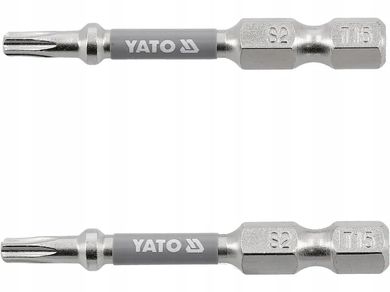 Torx T15 Bits 50mm 1/4" Nikkel 2 Stuks von Yato – Produktbild