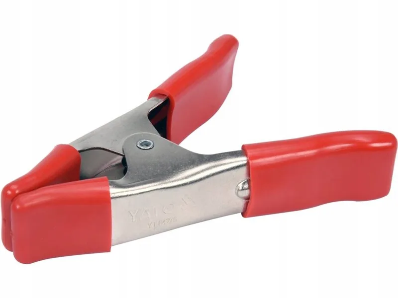 Veerklem 100mm - Metalen Klem met Vinyl Handvatten von Yato, Rot – Produktbild