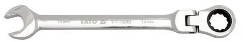 Verstelbare Ringsleutel met Ratchet - 17mm - Scharnierend by Yato, Silver – product image