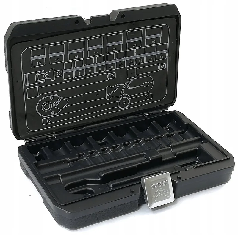 Vervangende Gereedschapskoffer voor YT-38561 von Yato, Schwarz – Produktbild
