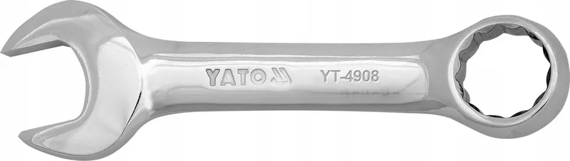 Vlak-Ringsleutel Kort 15mm Chroom-Vanadium 40CrV de Yato – image du produit