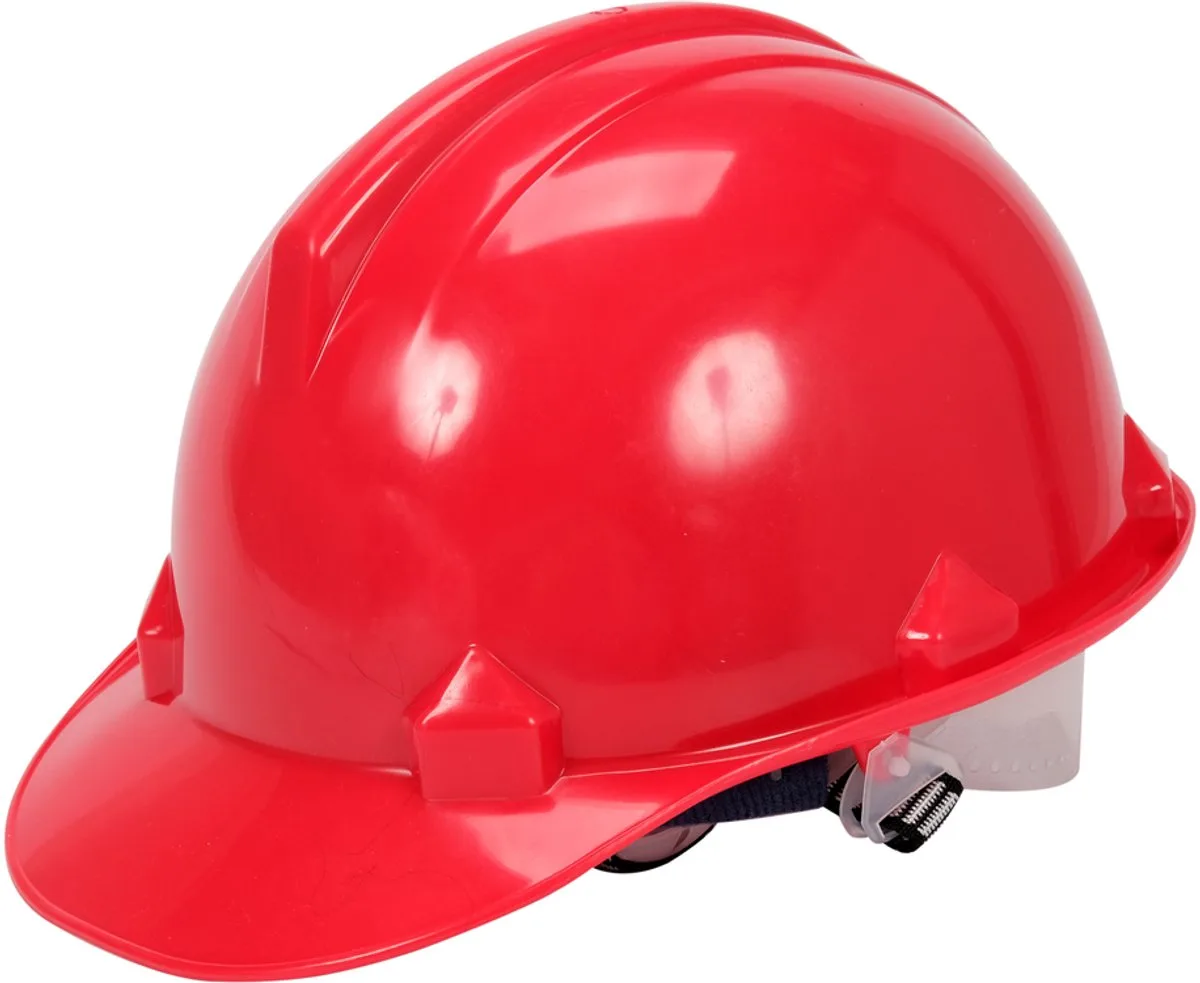 VOREL Professionele Veiligheidshelm – Bouwhelm – HDPE Veiligheidshelm voor Bezoekers & Stagiairs – Verstelbaar de Yato, Rouge – image du produit