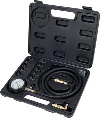 Werkzeugset Öldruckmessgerät mit 10 Adaptern und Gummischutz by Yato, Multicolour – product image 2 of 2