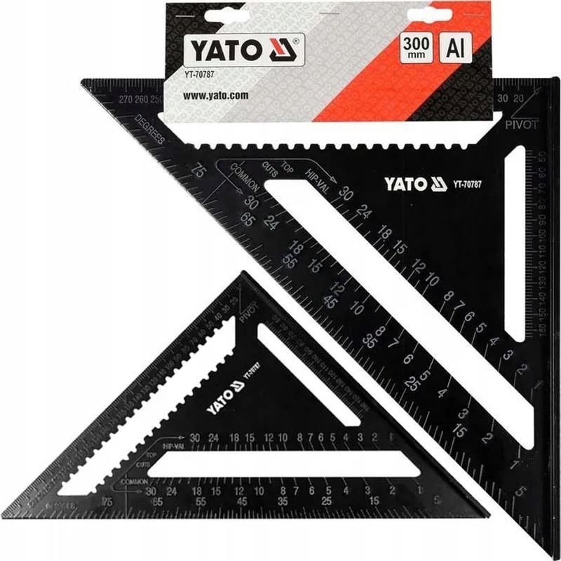 Winkelhaak 300mm - Houtbewerking & Bouw by Yato, Aluminium – product image