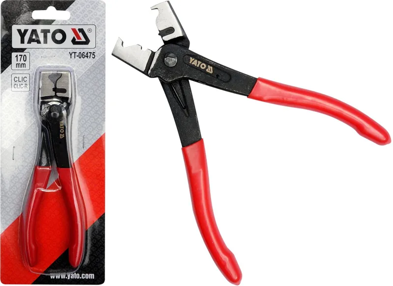 Yato 170mm Tangen voor CLIC en CLIC-R Slangklemmen de Yato, Rouge – image du produit